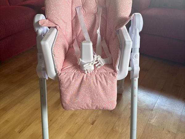 Babylo Hi Lo Convertible High Chair Pink Speckle - Main image