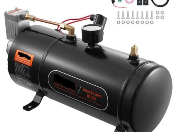 12V Air Compressor with Tank 0.8 Gallon/3 L,Train - Main image