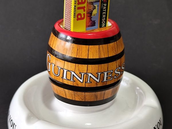 Beautiful Ceramic Guinness Barrel Ashtray - Main image