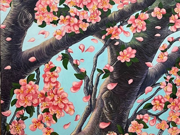 Acrylic Painting,Colour-Changing Leaves | 24 × 32 - Main image