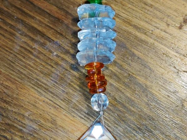 HUGE LUCKY REAL CRYSTAL, Heavy Hanging Mantra ! - Main image