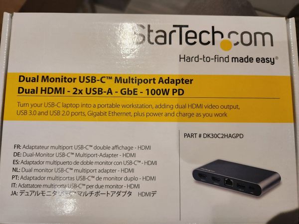 Dual monitor usb-c multiport adapter - Main image