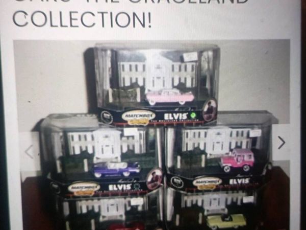 ELVIS PRESLEY MEMORABILLIABLE DIECAST MODLE CARS - Main image
