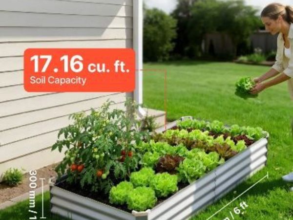 2 Pack Galvanized Raised Garden Beds - Main image