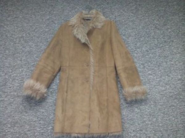 Beautiful Suede Effect Women's Coat. - Main image
