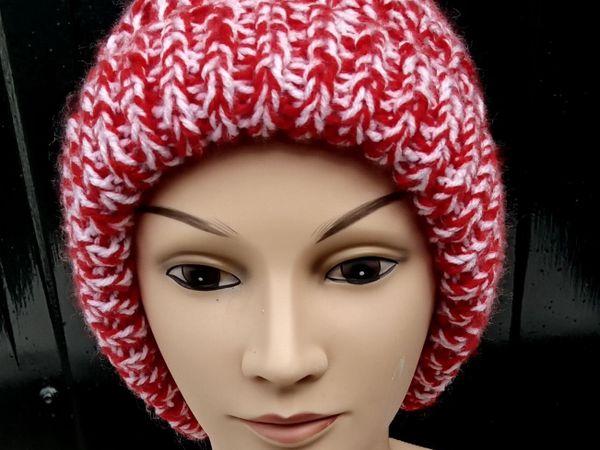 Handknit Ladies Winter Hat. - Main image