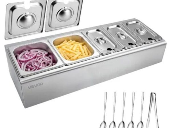Countertop Food Serving Display Container, Stainle - Main image