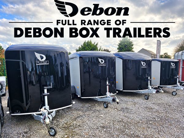 FULL RANGE  OF  DEBON   BOX   TRAILERS - Main image