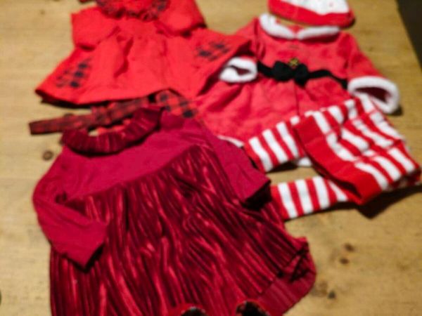 Baby girls Christmas dress bundle
3 Christmas dres - Main image