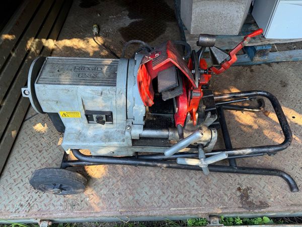 Rigid pipe threaded 110v with trolly - Main image