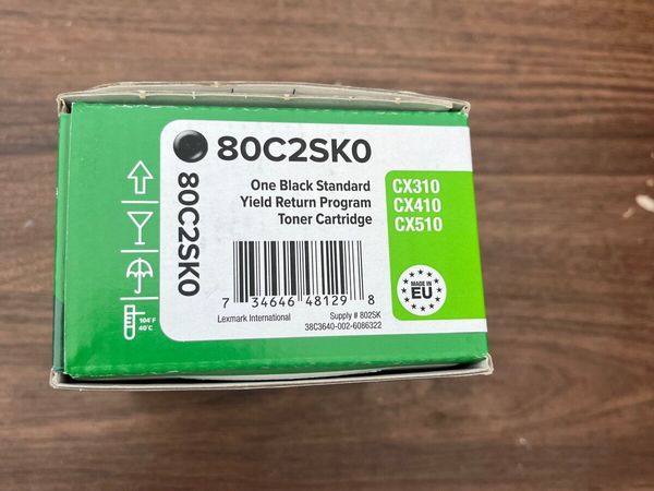 Lexmark 80C2SK0 Black Toner - Main image
