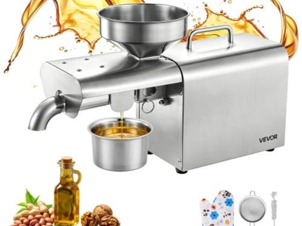 Oil Press Machine, 3.75KG/H Capacity, 750W Oil Ext - Main image