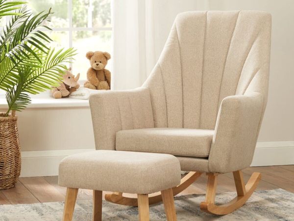 Baby Rocking Chair & Footstool - Main image