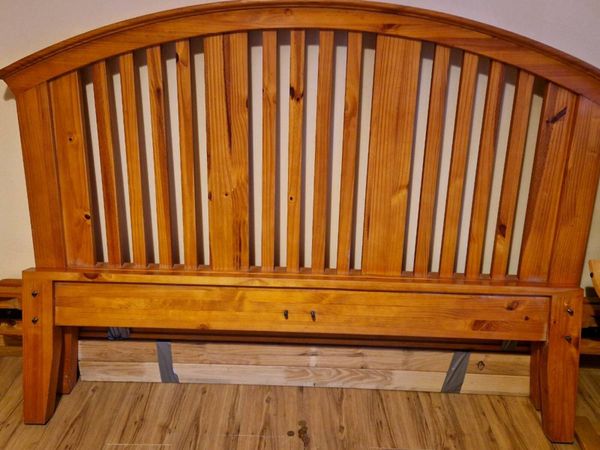 Solid timber queen sized bed! Need gone asap! - Main image
