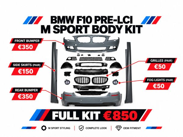 BMW F10 LCI+PLCI MSPORT KITS NEW BUMPERS SKIRTS - Main image