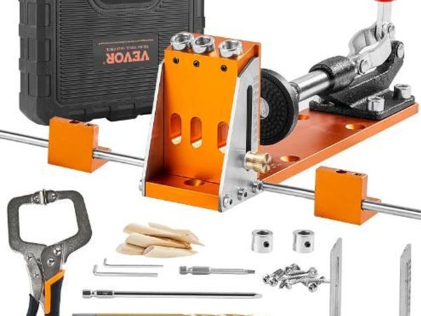 Pocket Hole Jig Kit, 34 Pcs Pocket Hole Jig - Main image