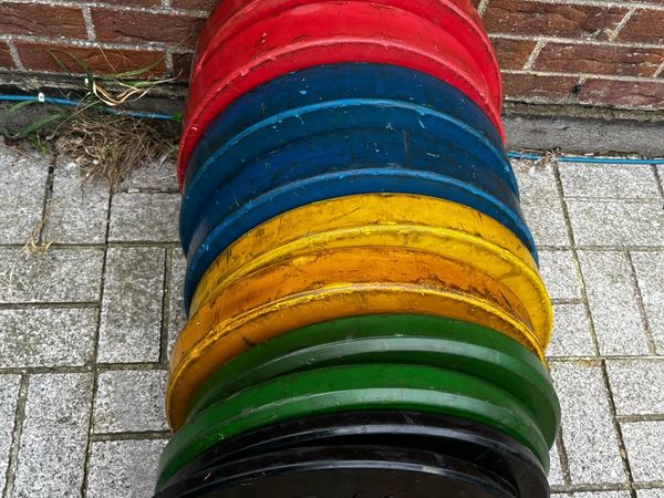 150kg Olympic bumper weight set.2” diameter - Main image