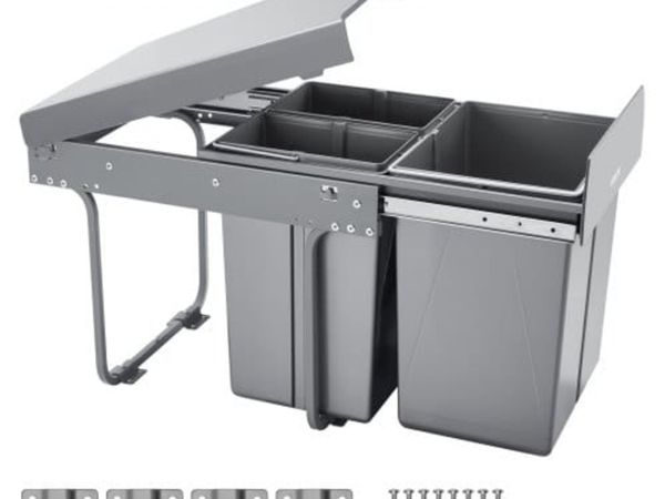 Pullout Trash Can for Kitchen Cabinets, 20+10+10L - Main image