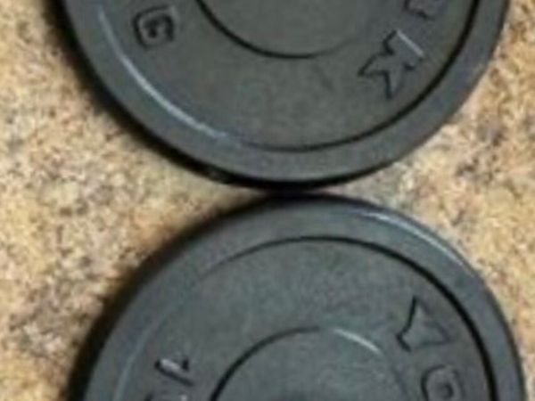 2x10kg York Cast iron 1” diameter weights - Main image