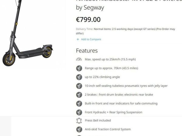 MAX G2 by Segway + Helmet Included! - Main image