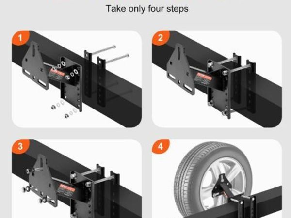 Spare Tire Carrier, Trailer Spare Tire Mount - Main image
