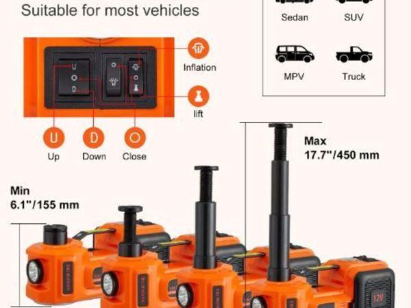 Electric Hydraulic Car Floor Jack 5 Ton 12V - Main image