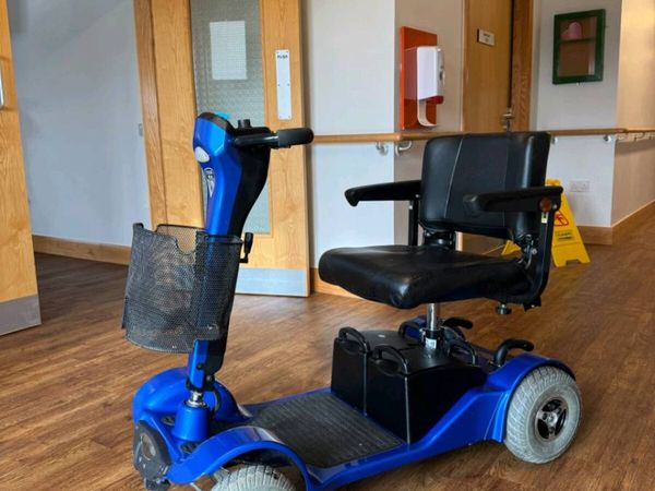 Sterling Blue Mobility Scooter with Basket - Main image