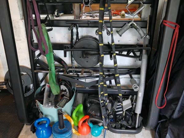 Weight plate storage+barbell holder - Main image