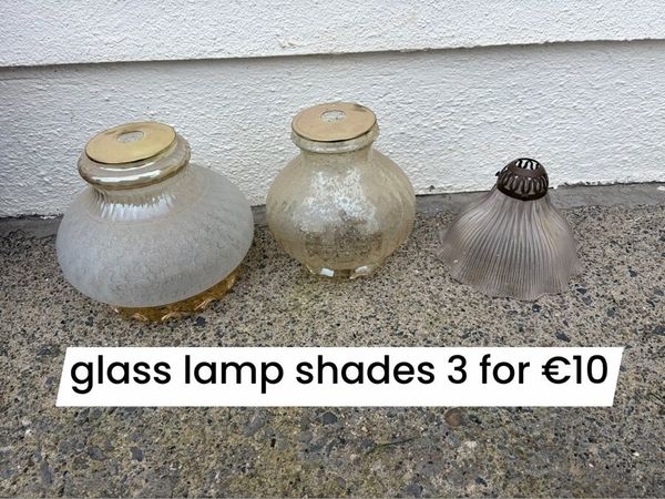 3 lamp shades for €10 antique - Main image