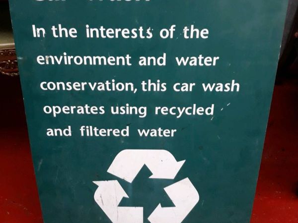 Vintage Car Wash Sign - Main image