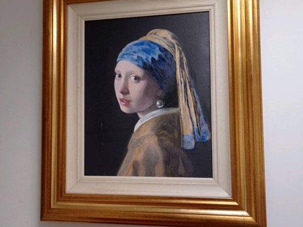 Girl with the pearl earring oil painting - Main image