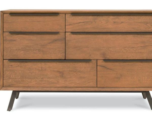 Hamilton Dresser | 6 Drawer | Aged Oak Veneer - Main image