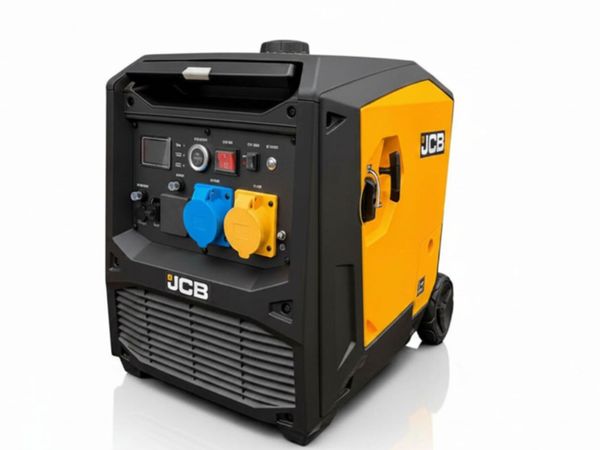 BRAND NEW JCB 7600W PETROL INVERTER GENERATOR - Main image