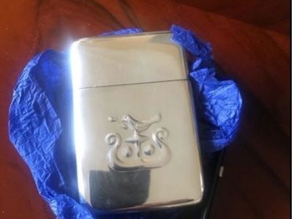 Solid Silver Business Card Holder - Main image
