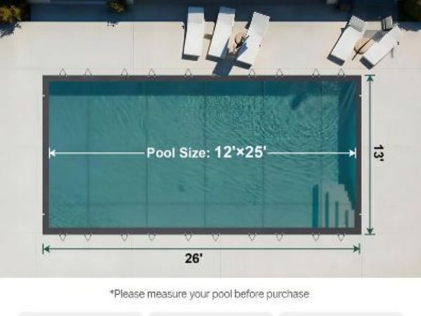 Pool Safety Cover, 4 x8 m In-ground Pool - Main image