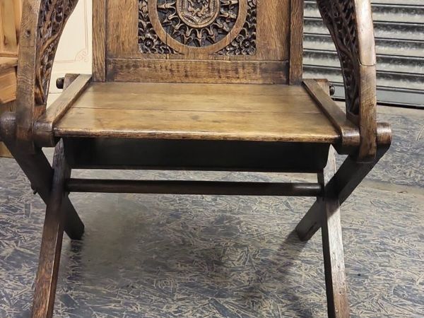 19th century oak Glastonbury chair - Main image