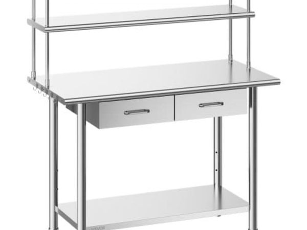 Stainless Steel Work Table, 61x122 cm Food Prep Ta - Main image