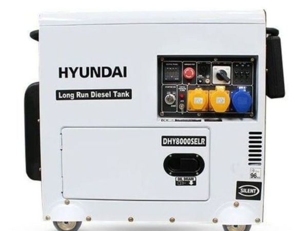 Hyundai 6kW/7.5kVA Long Run Diesel Generator - Main image