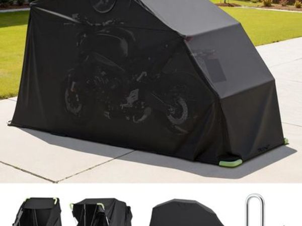 Motorcycle Storage Shelter with Security Lock,600 - Main image
