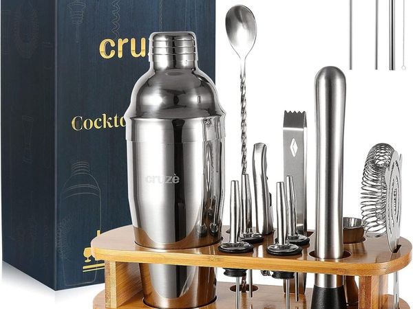 12-Piece Cocktail Shaker Kit with Stand - Main image