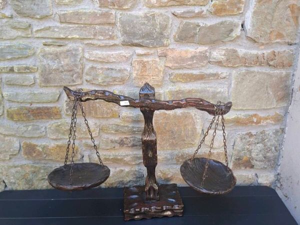 By post only decorative wood scale - Main image
