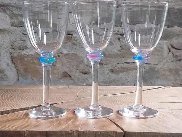 Wine Glasses  -12 Unique Mouth Blown - Main image