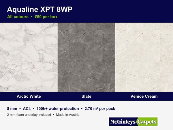Arctic White Slate Venice Cream Laminate - Main image