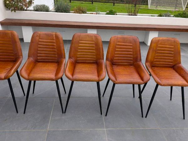 Dining chairs Buffalo Leather tan - Main image