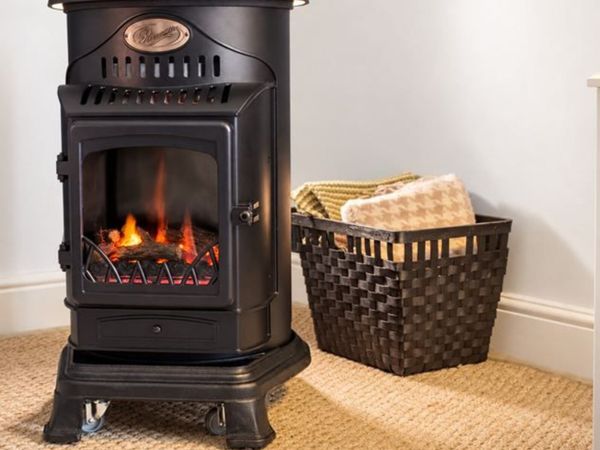 🔥 PROVENCE MOBILE GAS FIRE – 3.4kW REAL FLAME HEA - Main image
