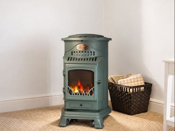 🔥 PROVENCE GREEN MOBILE GAS FIRE – 3.4kW REAL FLA - Main image
