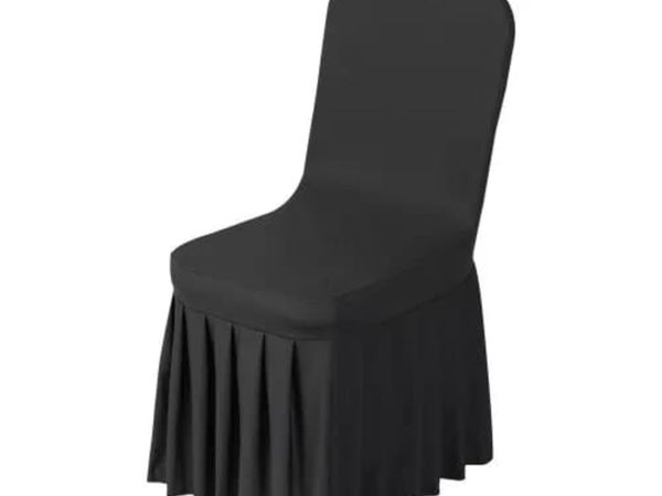30 Pcs Black Chair Covers, Polyester Spandex Chair - Main image