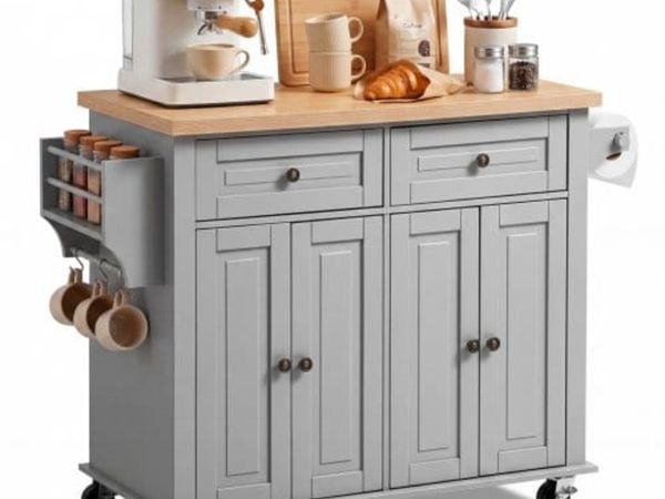 Kitchen Island Cart with Storage, 1110 mm Wide Mob - Main image