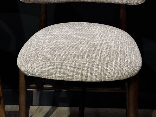 4 x Beige Fabric Counter Bar Stools Brand New - Main image