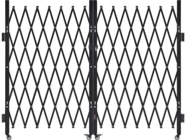 Double Folding Security Gate, Lockable Scissor Gat - Main image